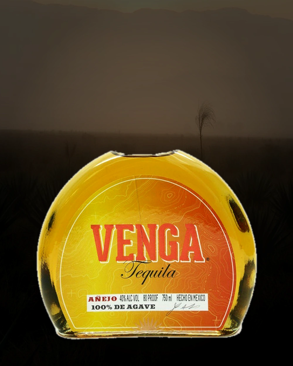 Venga Tequila Añejo bottle
