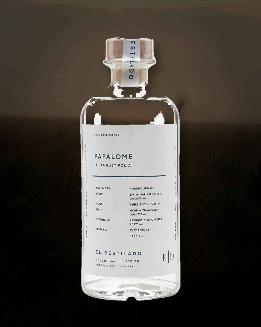 El Destilado Papalome bottle