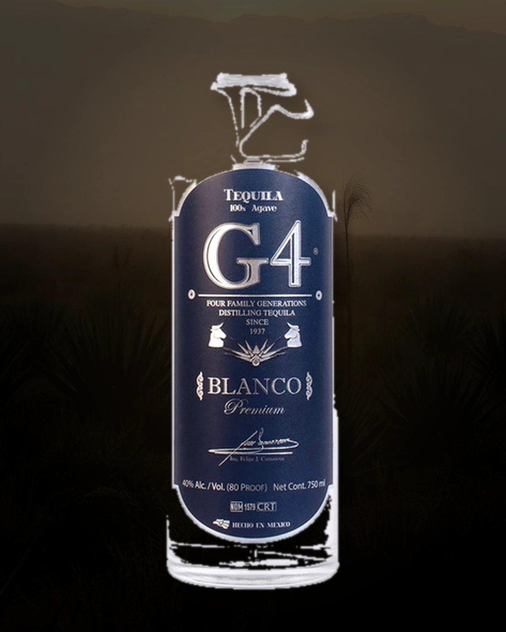 Tequila G4 Blanco bottle