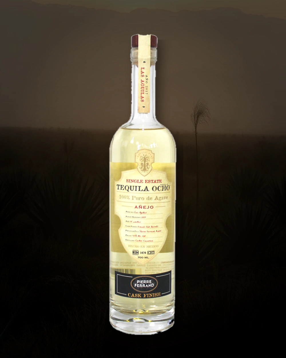 Ocho Tequila Añejo - Cask Finish - Pierre Ferrand  bottle