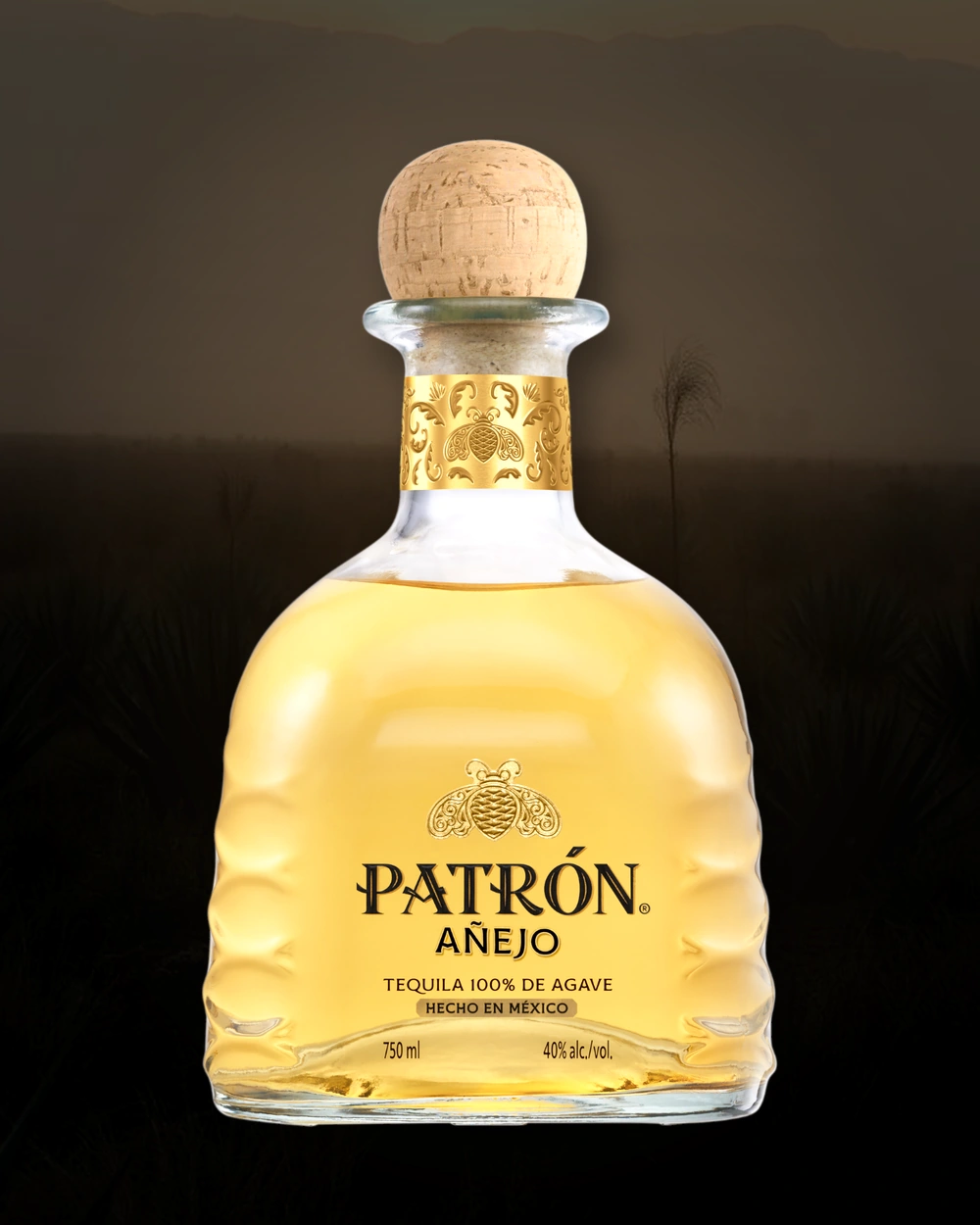 PATRÓN Añejo bottle