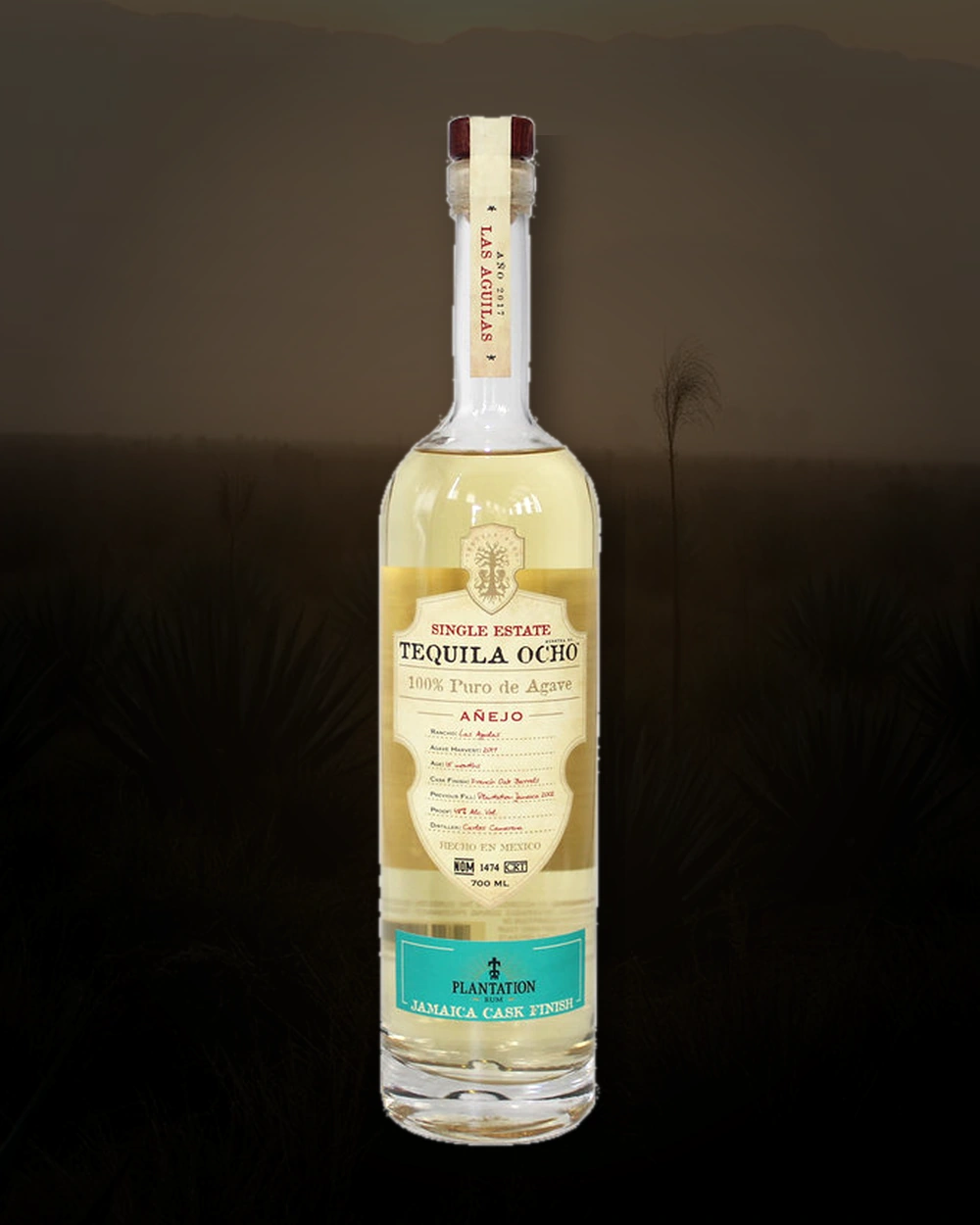 Ocho Tequila Añejo - Cask Finish - Plantation Jamaica bottle