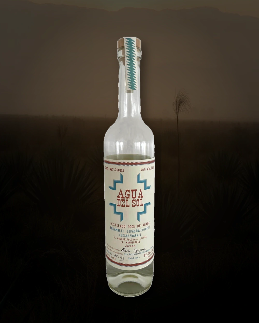 Agua del Sol Espadin / Coyote /  Cuishe / Barril – Berta Vasquez bottle