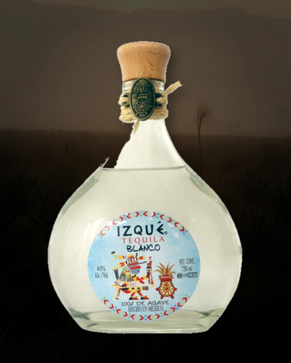 Tequila Izqué Blanco bottle