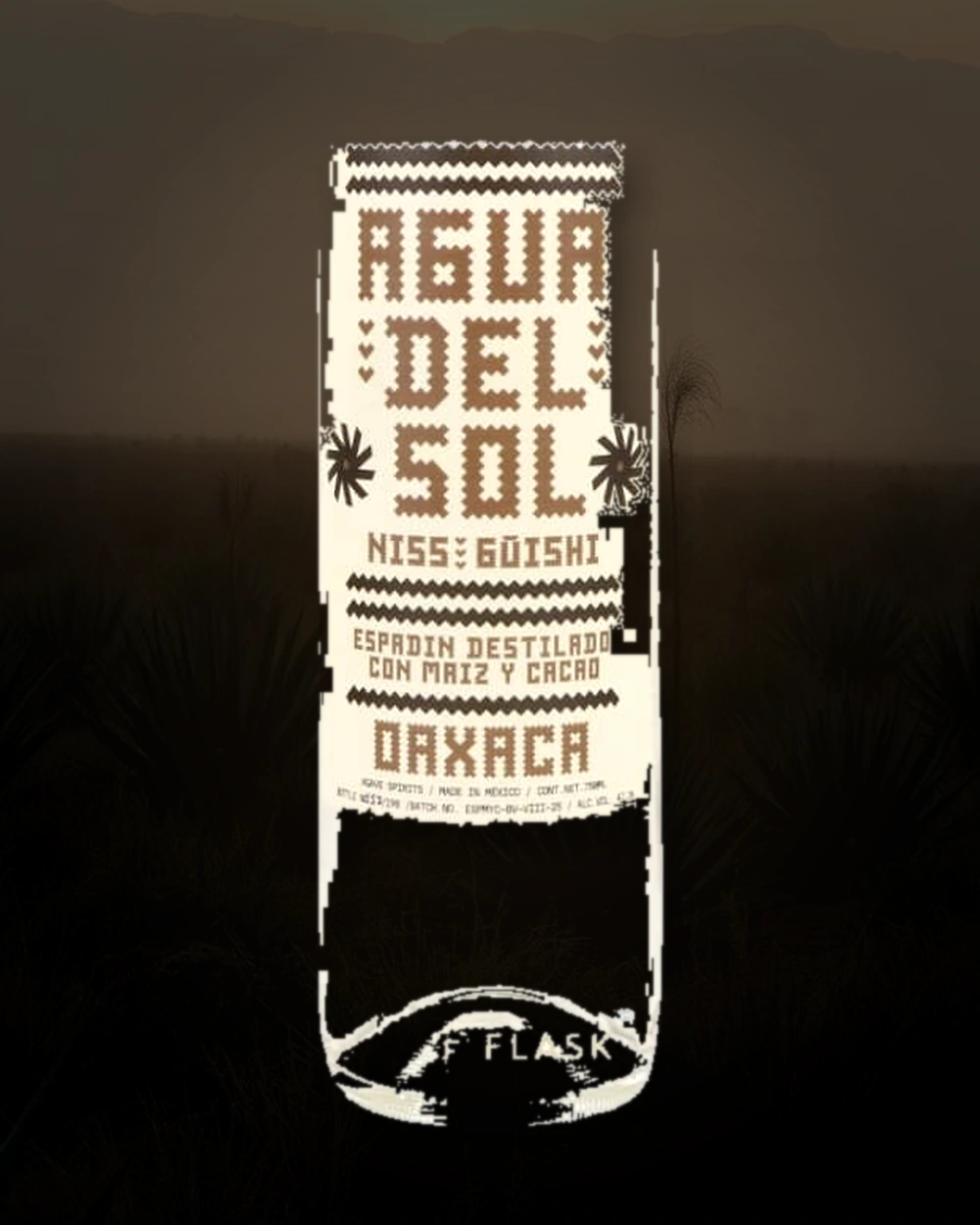 Agua del Sol Espadin con Maiz y Cacao – Berta Vasquez bottle