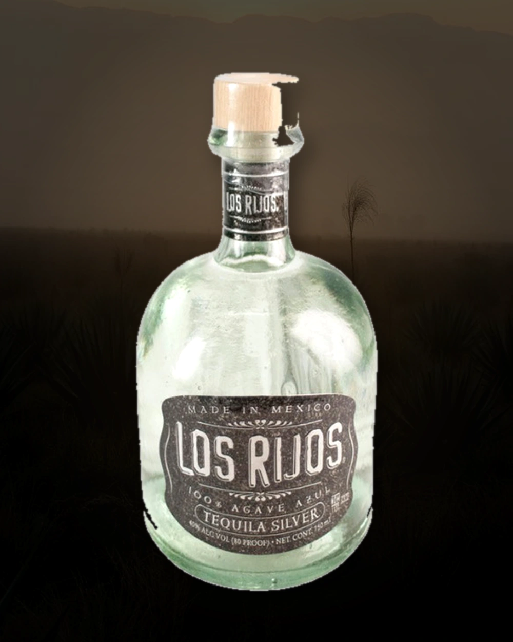 Los Rijos Tequila Silver bottle