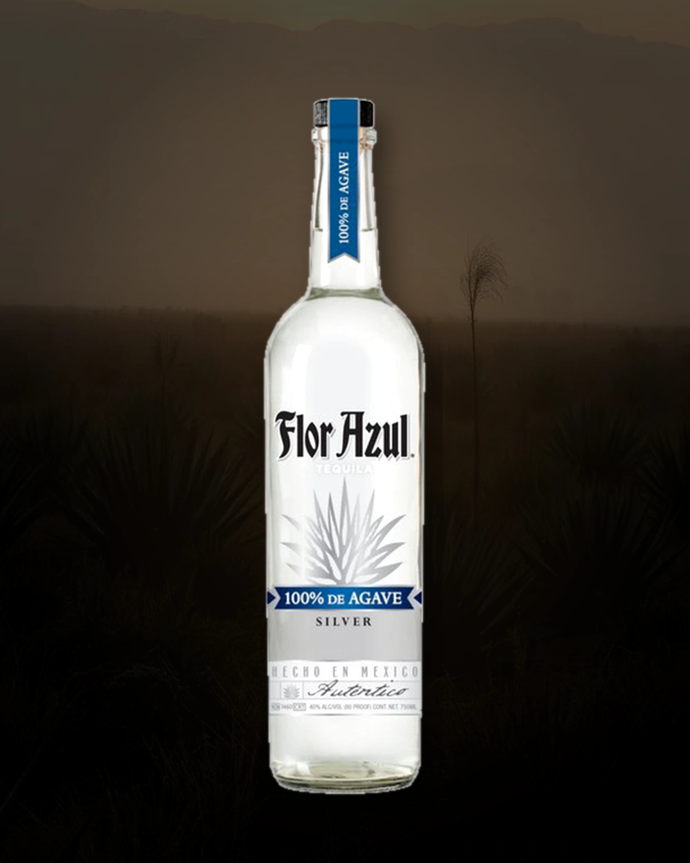 Flor Azul Tequila Silver bottle