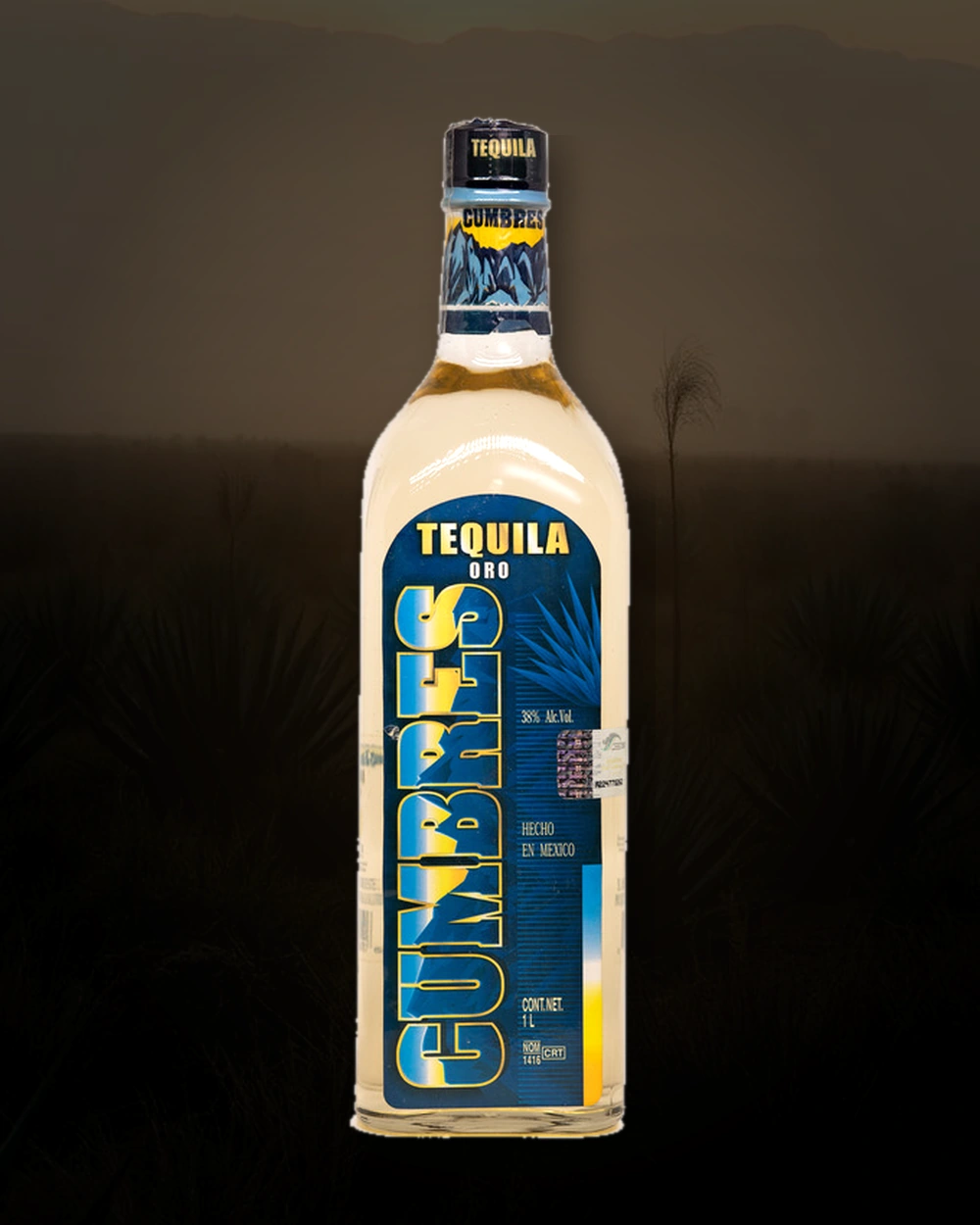 Cumbres Tequila Oro bottle