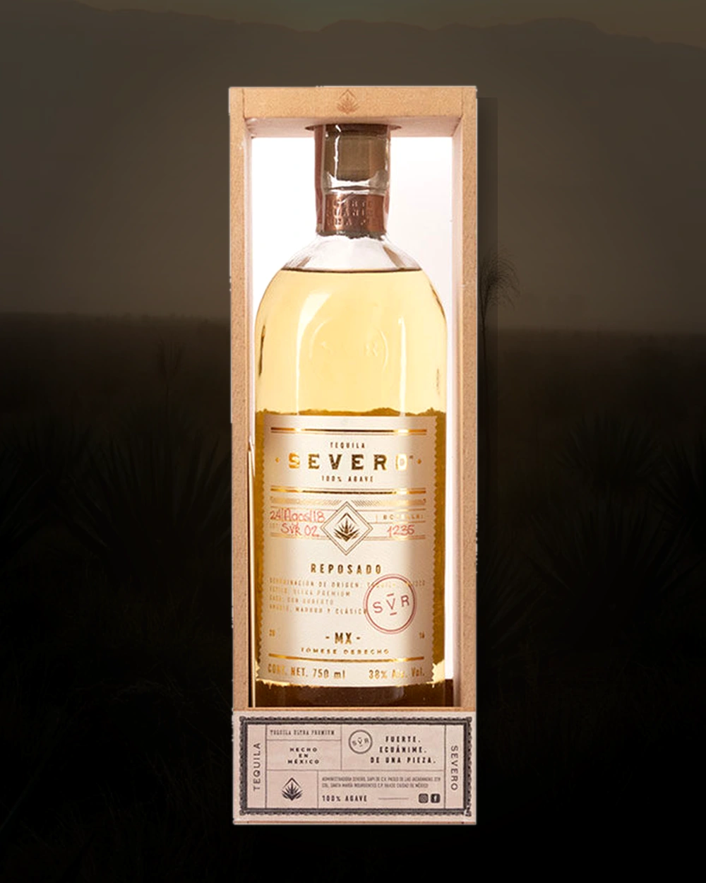 Severo Tequila Reposado bottle