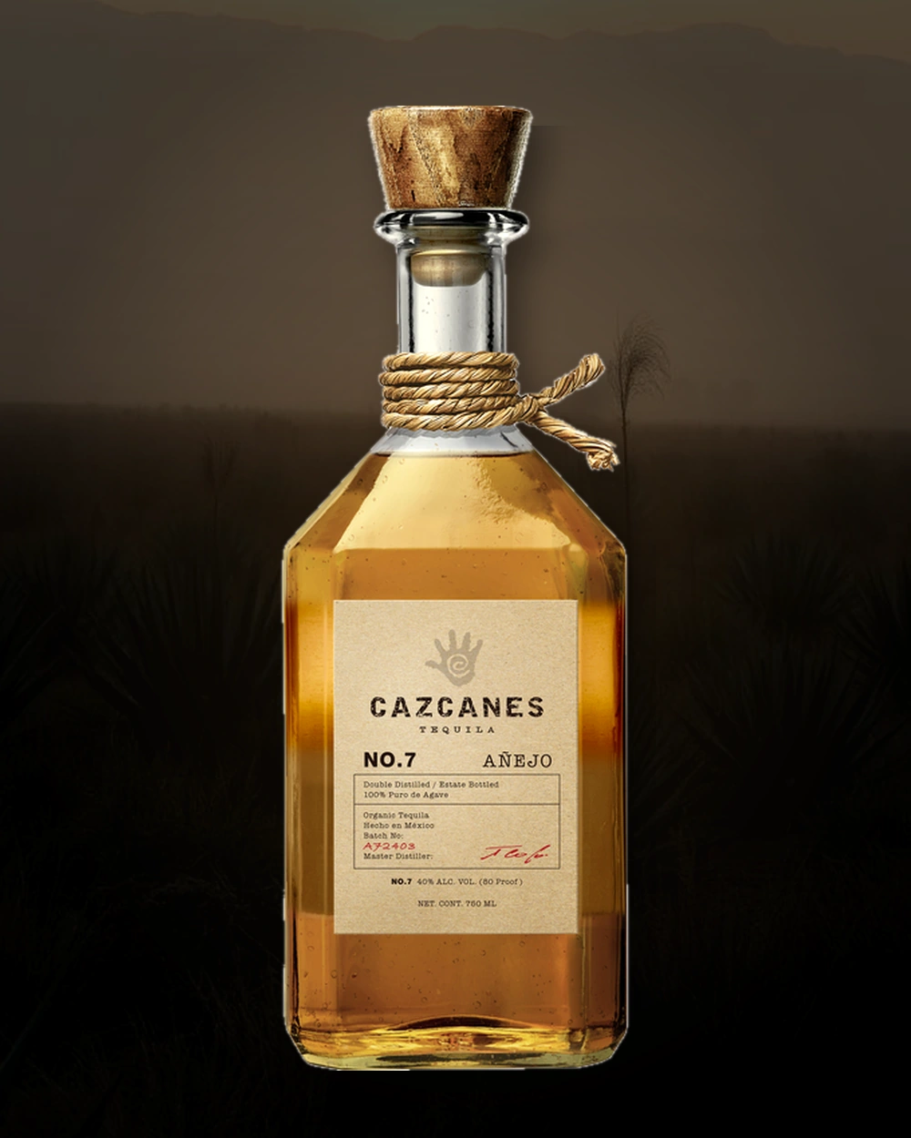 Cazcanes No. 7 Añejo bottle