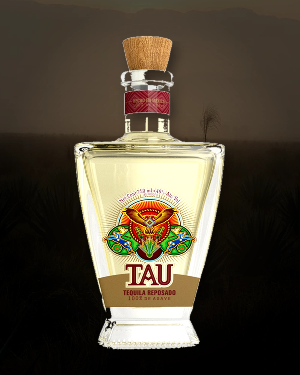 Tau Tequila Reposado bottle