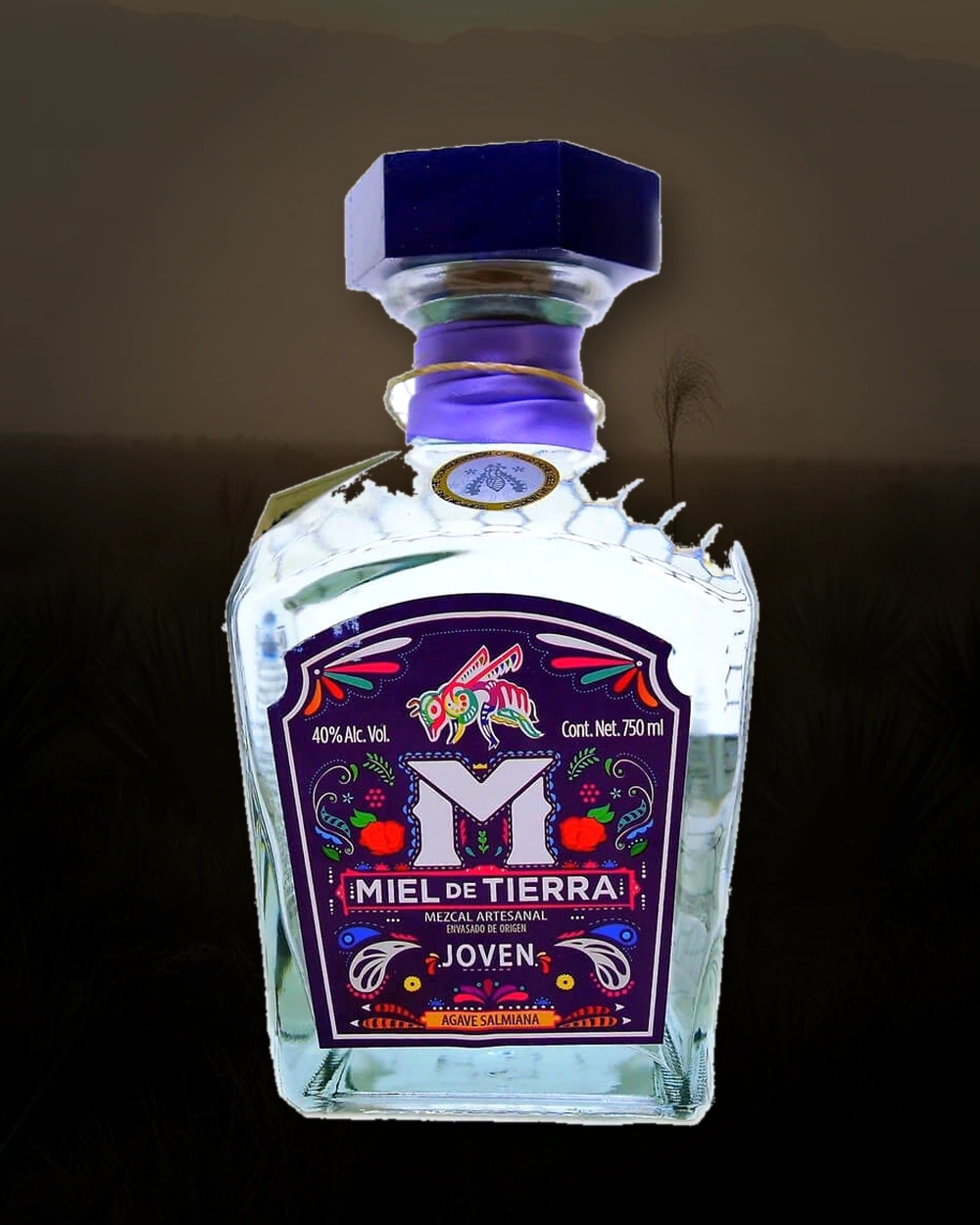 Miel de Tierra Salmiana bottle