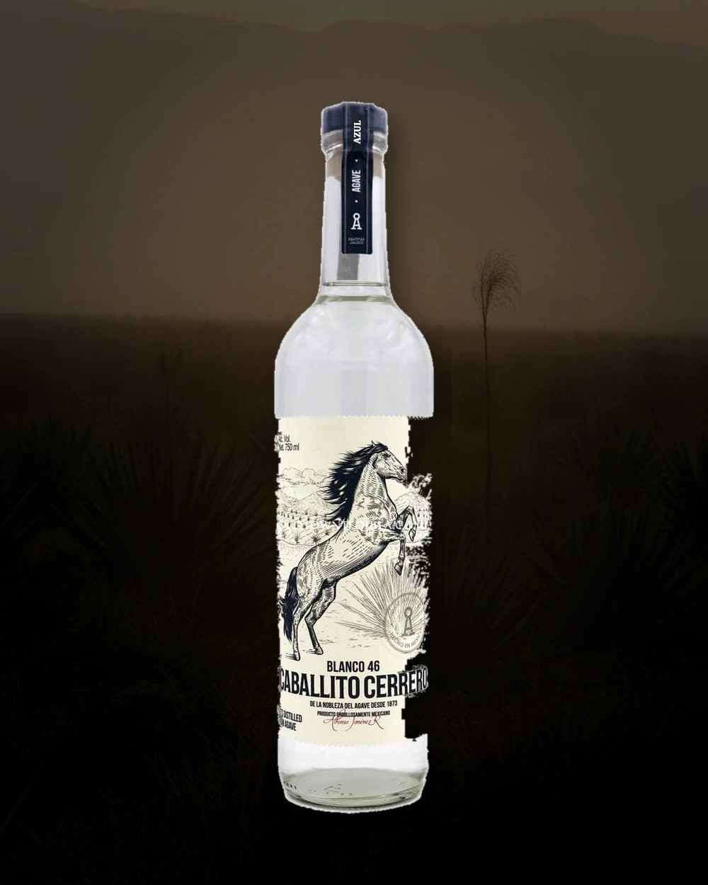 Caballito Cerrero Azul bottle