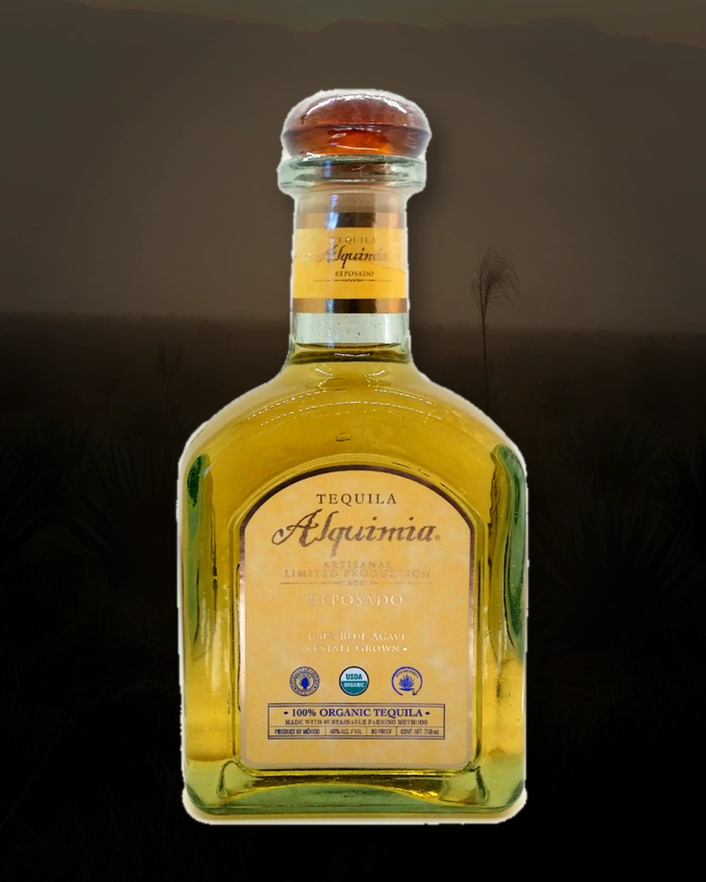 Tequila Alquimia Reposado bottle