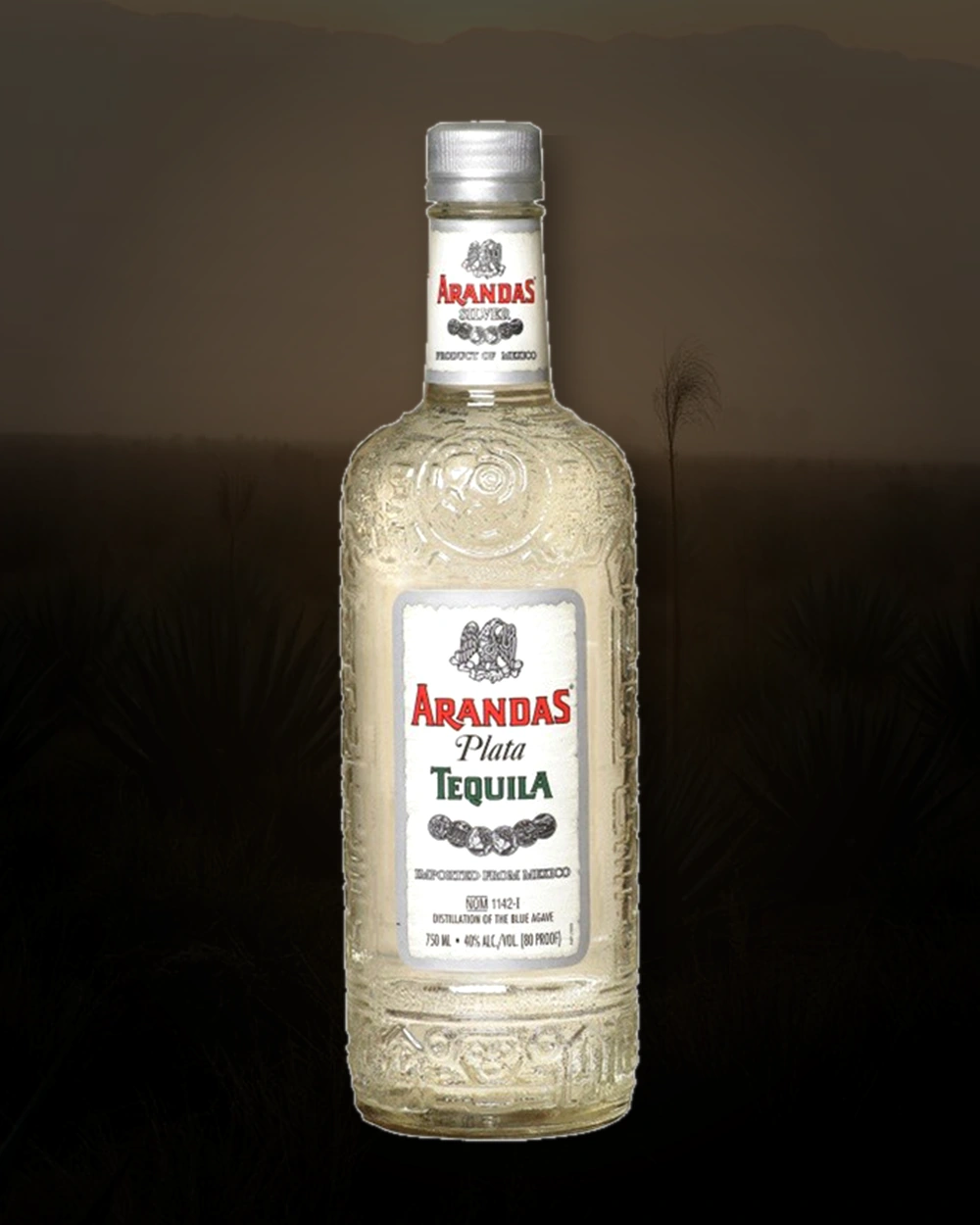 Arandas Plata Tequila Silver bottle