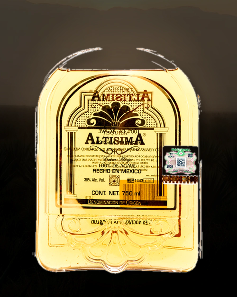 Tequila Altisima Extra Añejo bottle