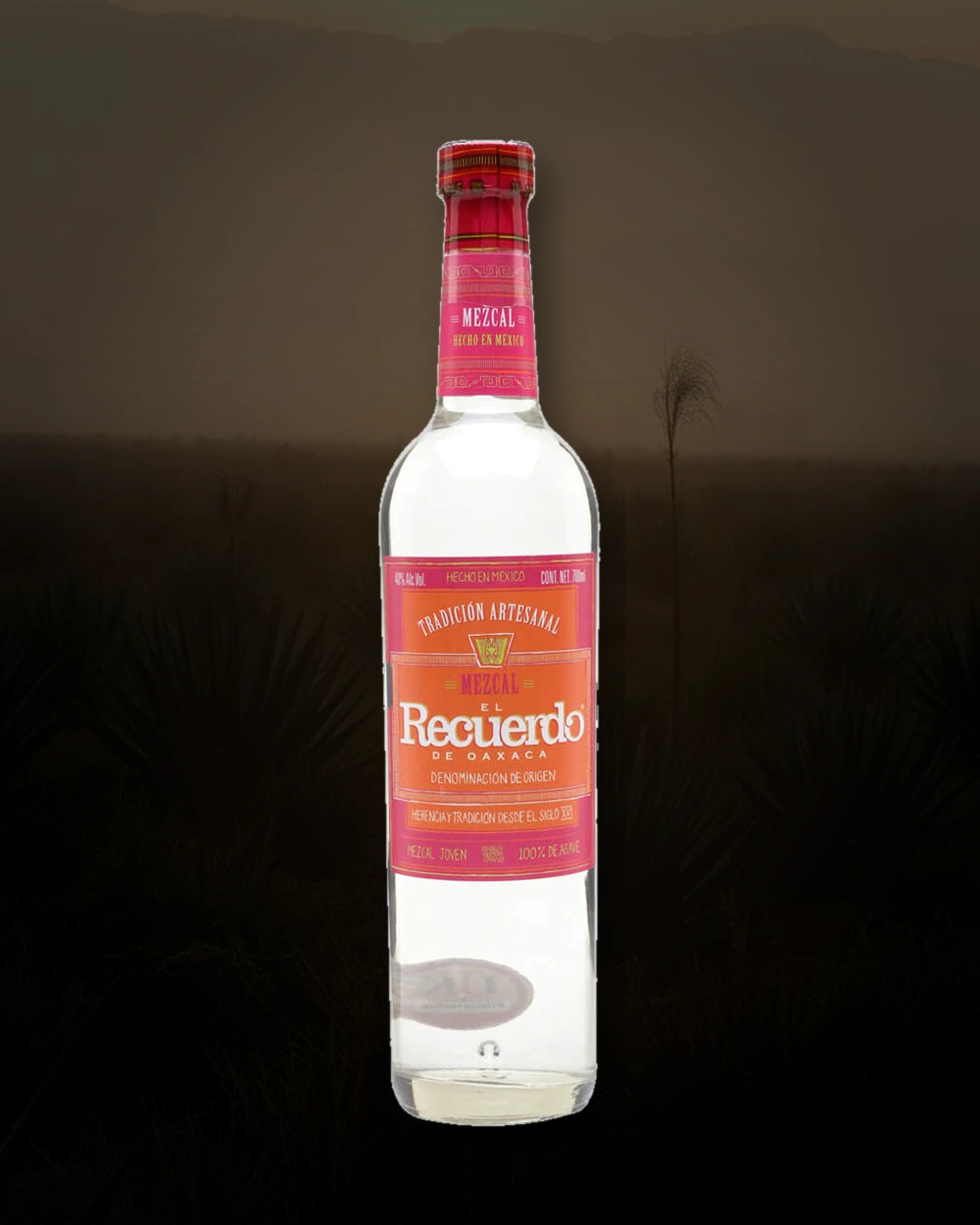El Recuerdo de Oaxaca con Gusano bottle