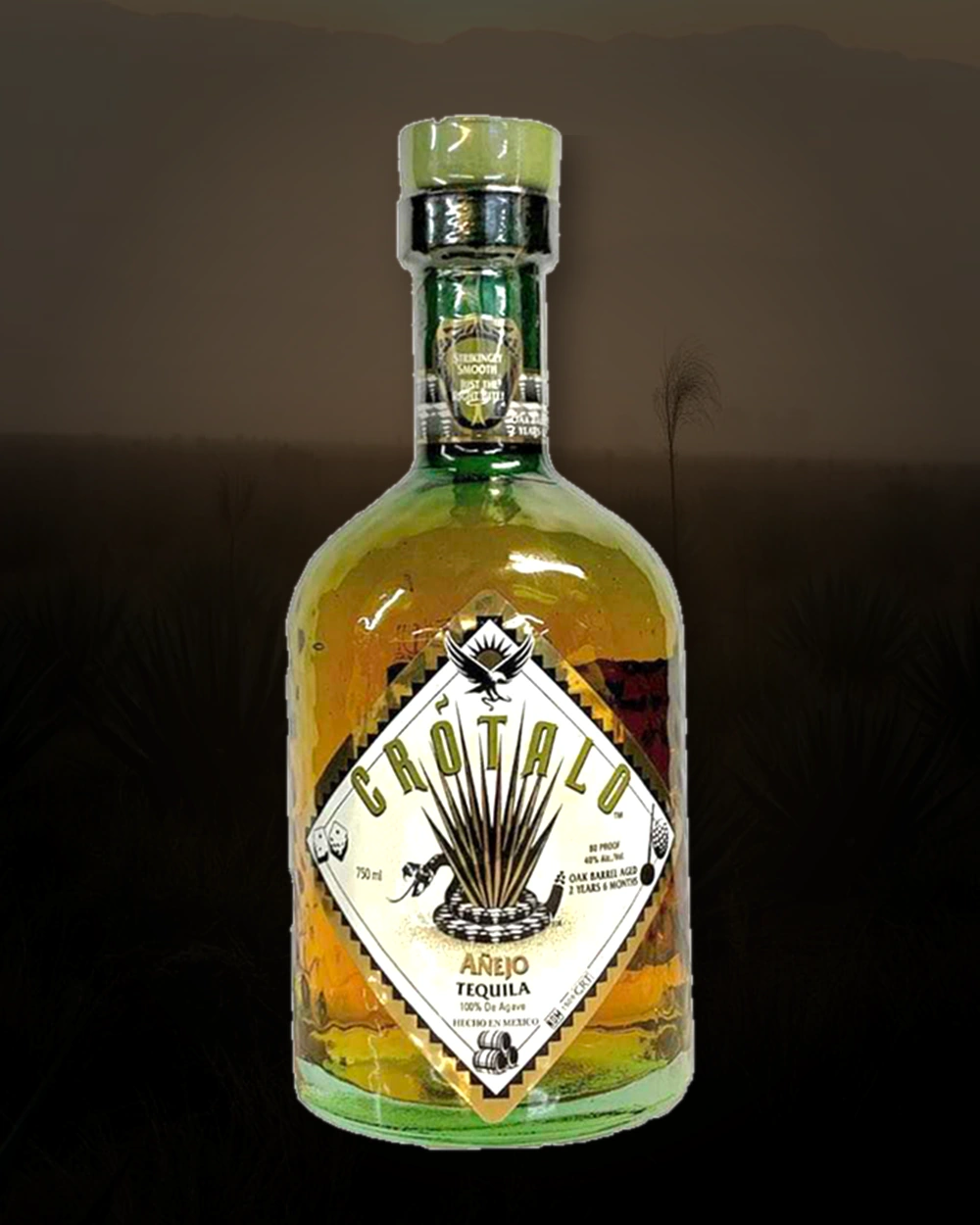 Crotalo Tequila Añejo bottle
