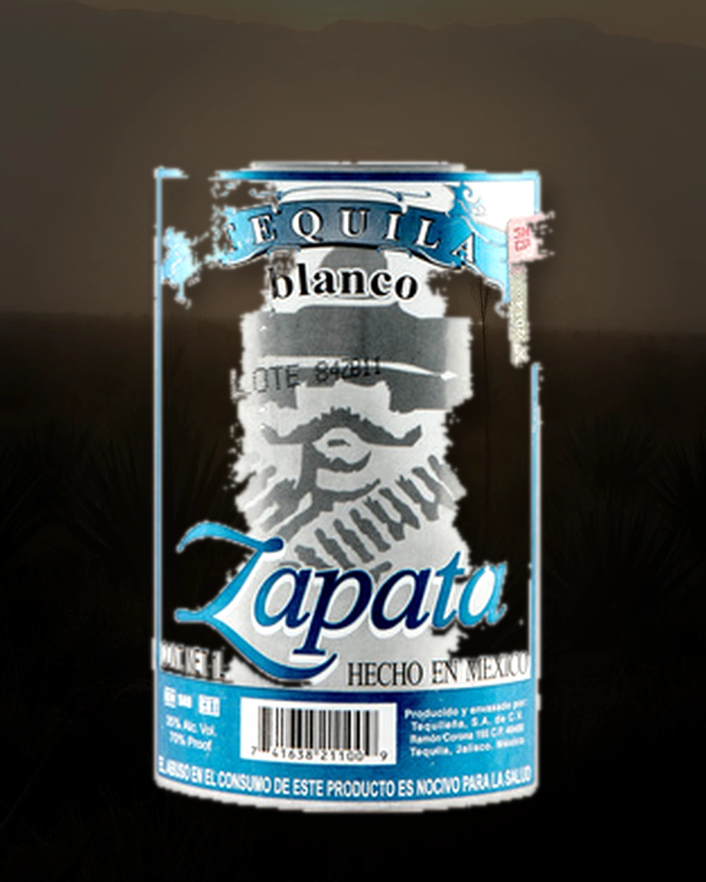Zapata Tequila Blanco bottle