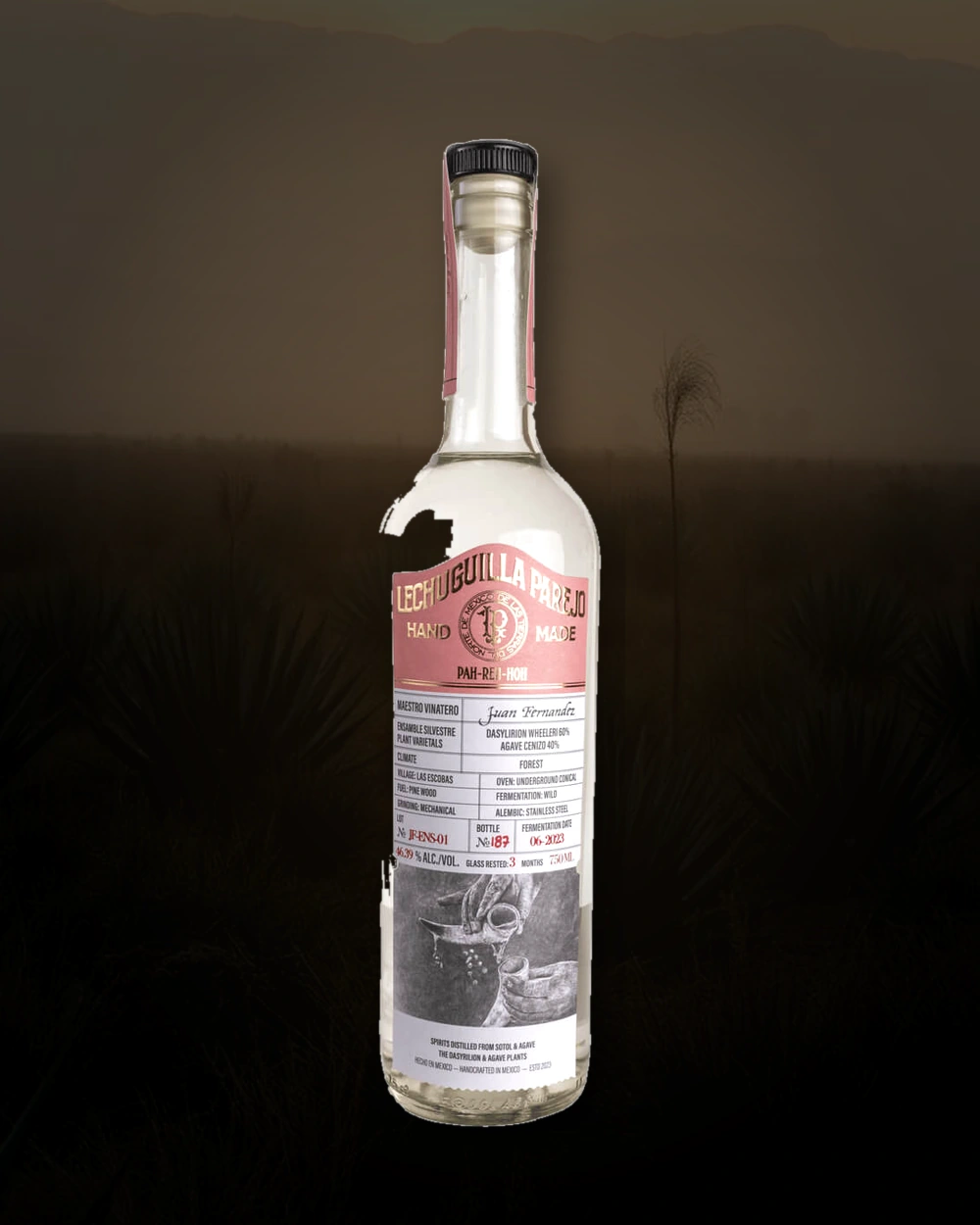 Lechuguilla Parejo Ensamble – Juan Fernández bottle