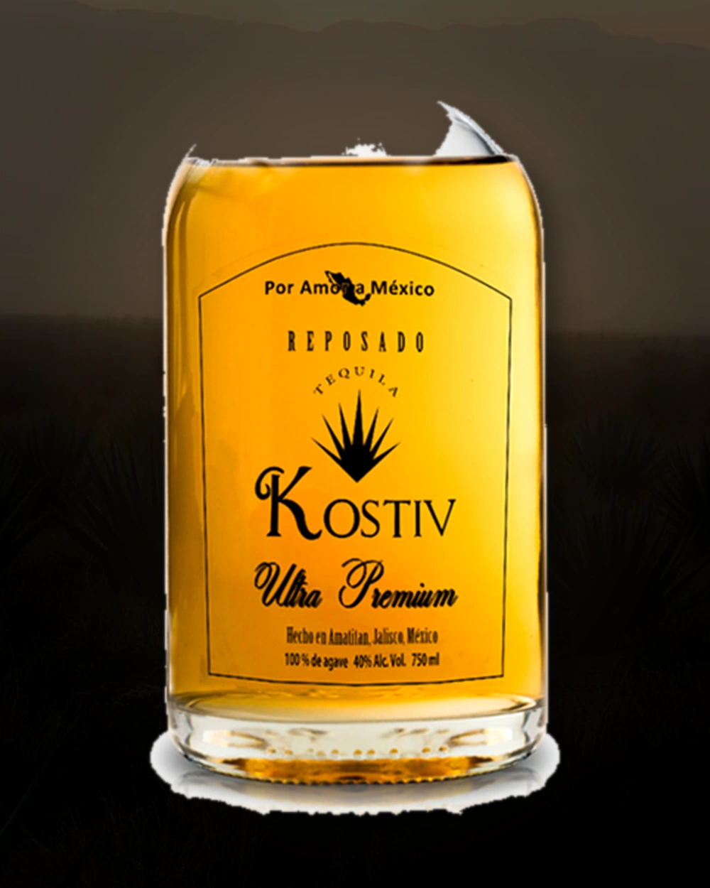 Tequila Kostiv Reposado bottle