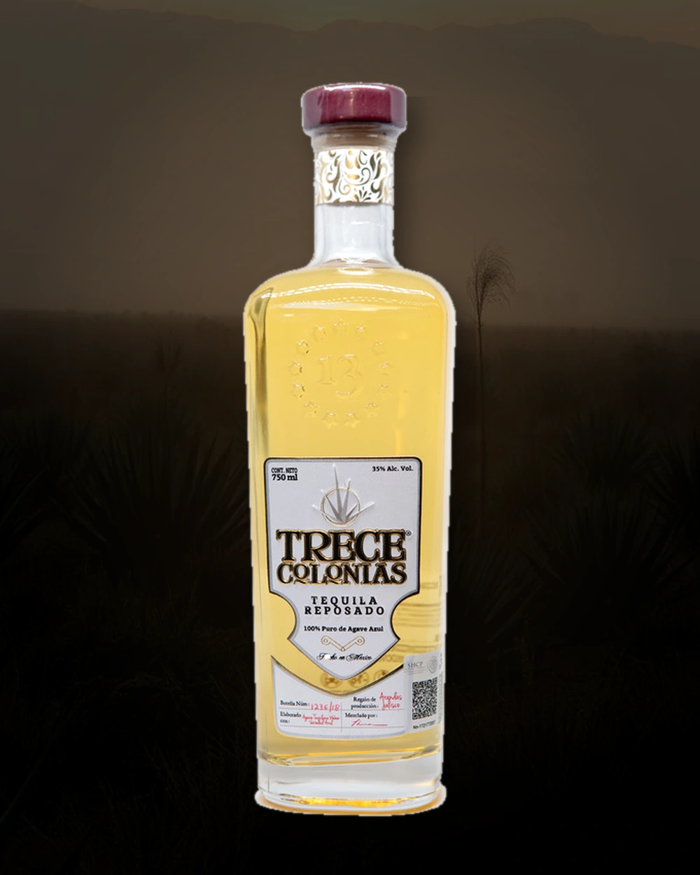 Trece Colonias Tequila Reposado bottle