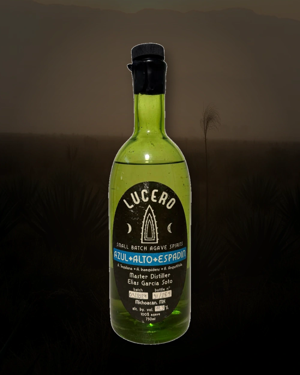 Lucero Azul + Alto + Espadin – Elias Garcia Soto bottle