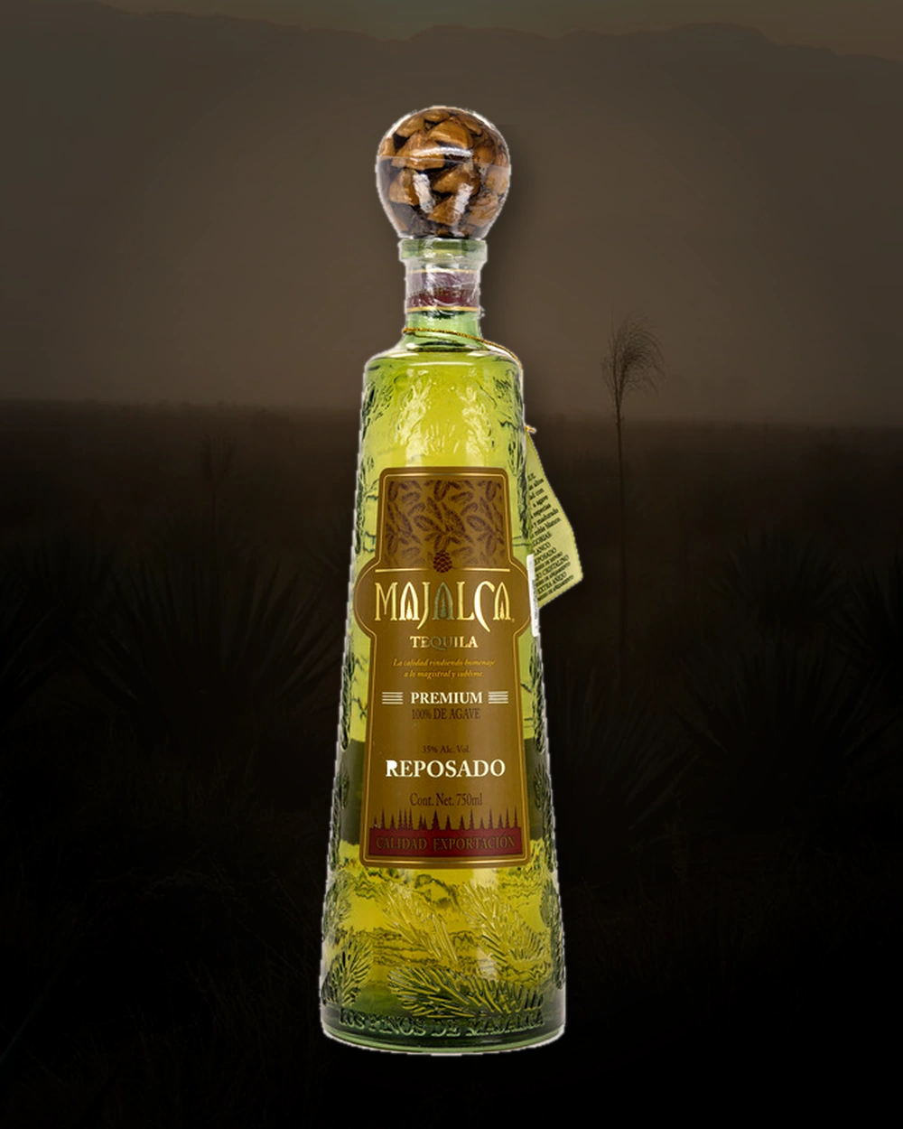 Majalca Tequila Reposado bottle
