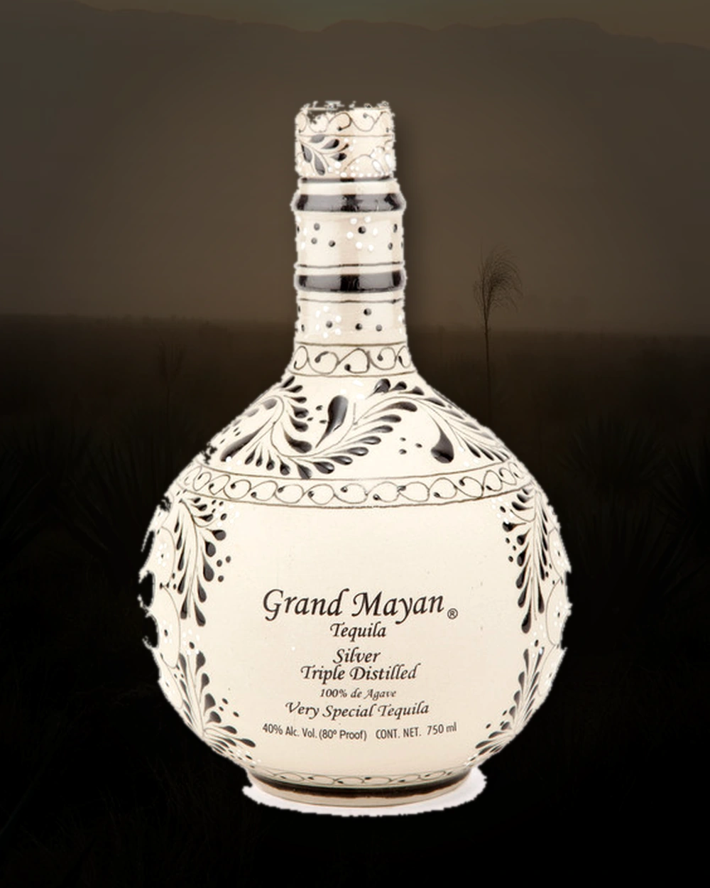 Grand Mayan Silver bottle