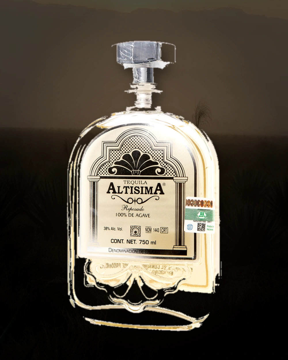 Tequila Altísima Reposado bottle