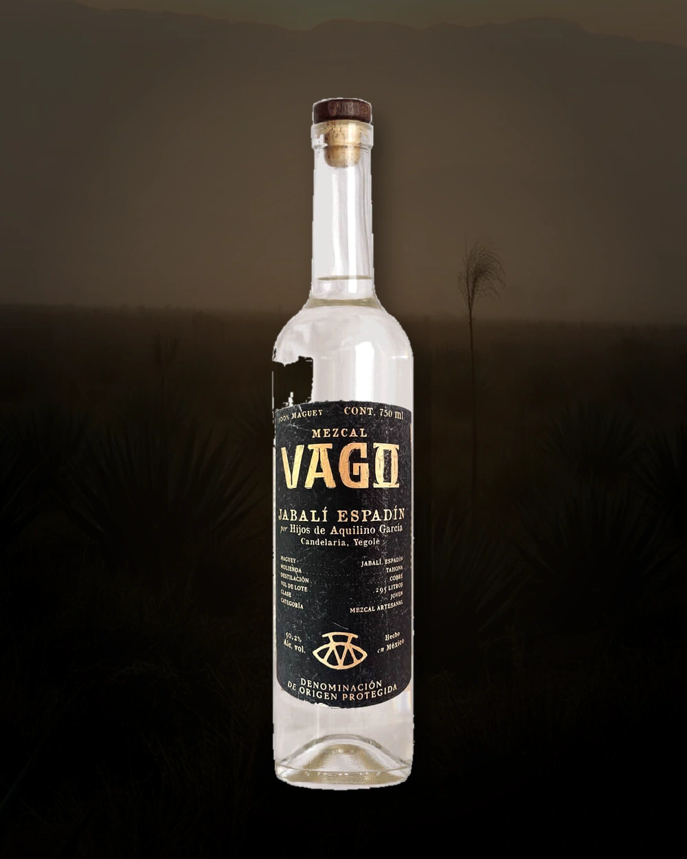 Vago Jabali / Espadin – Hijos de Aquilino Garcia bottle