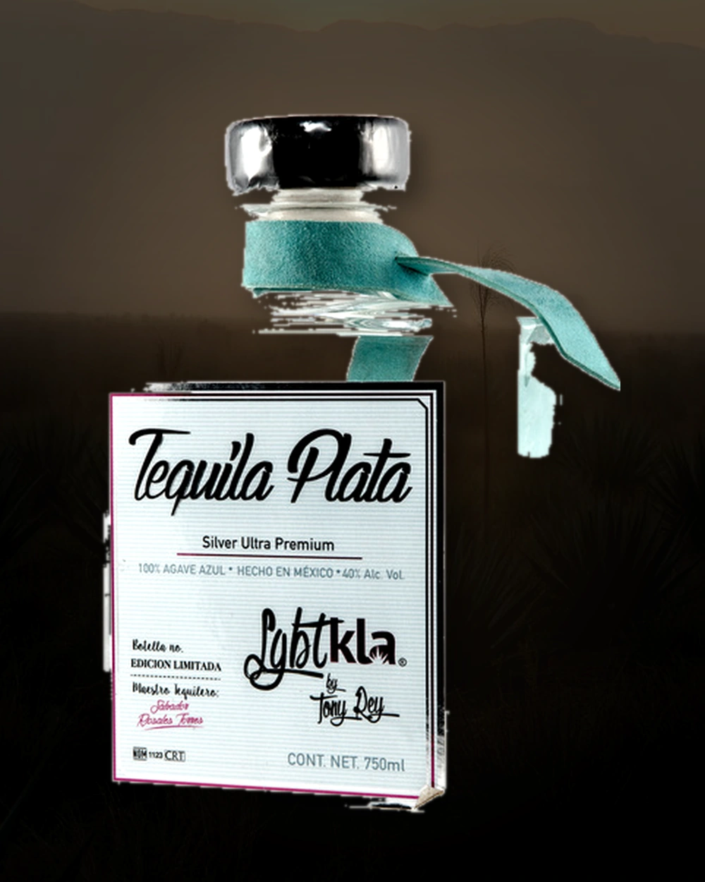 LGBTKLA Tequila Plata bottle