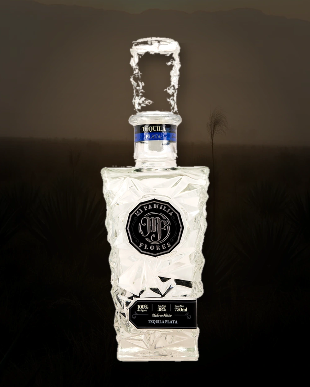Mi Familia Flores Plata bottle