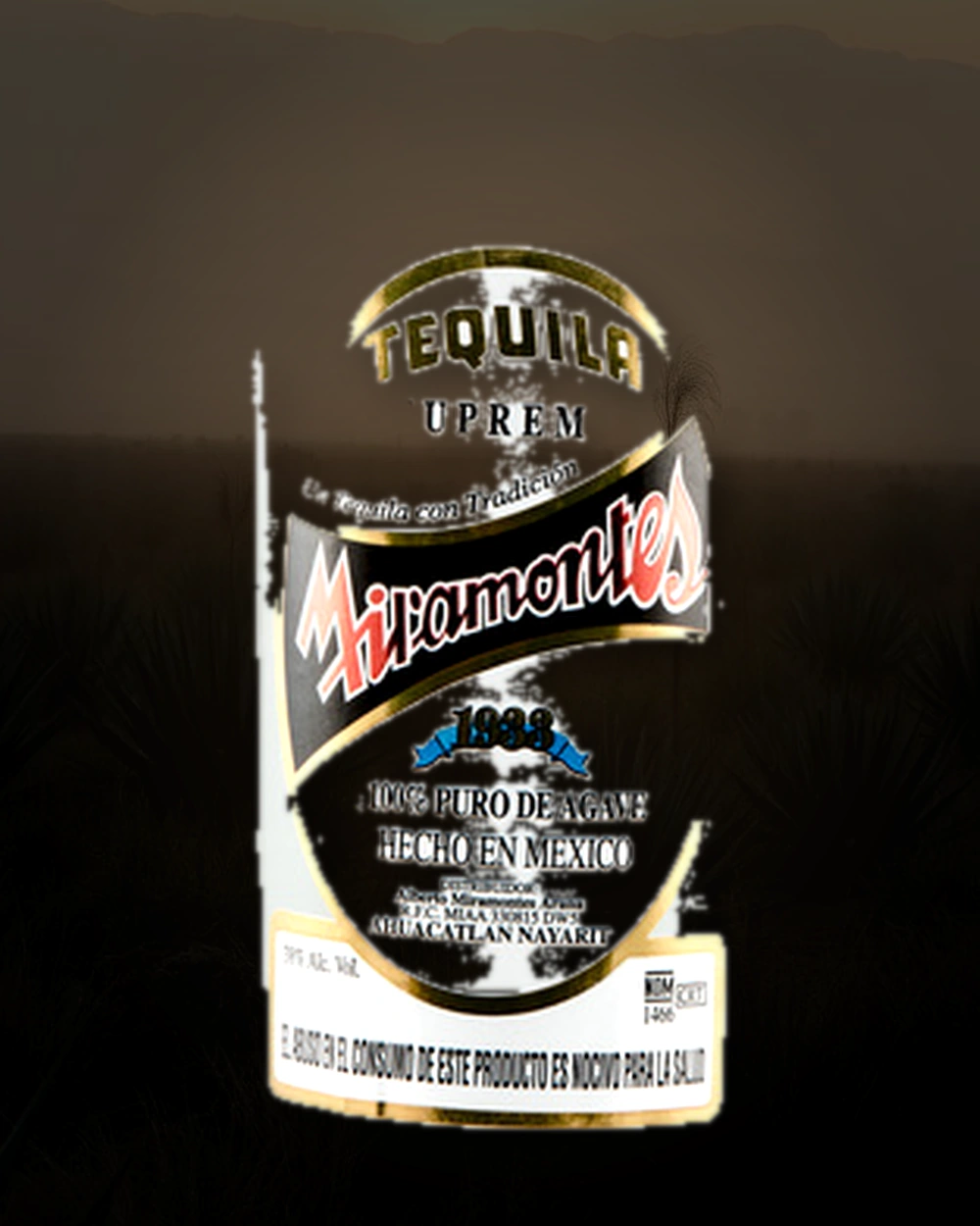 Miramontes Blanco bottle