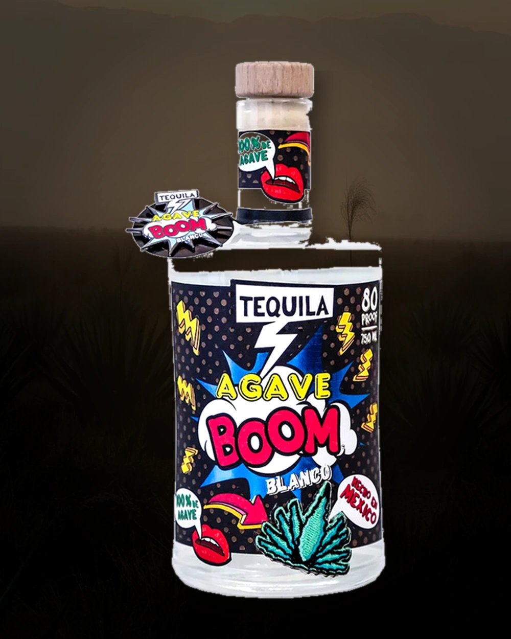 Agave Boom Tequila Blanco bottle