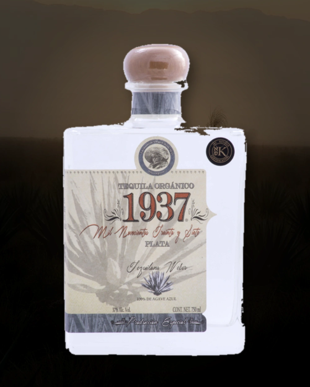 Tequila 1937 Plata Orgánico bottle