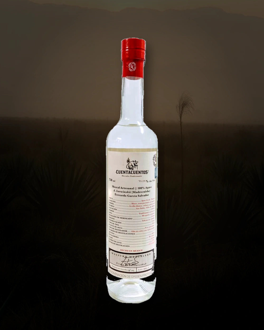 Cuentacuentos Madrecuishe – Everardo Garcia Salvador bottle