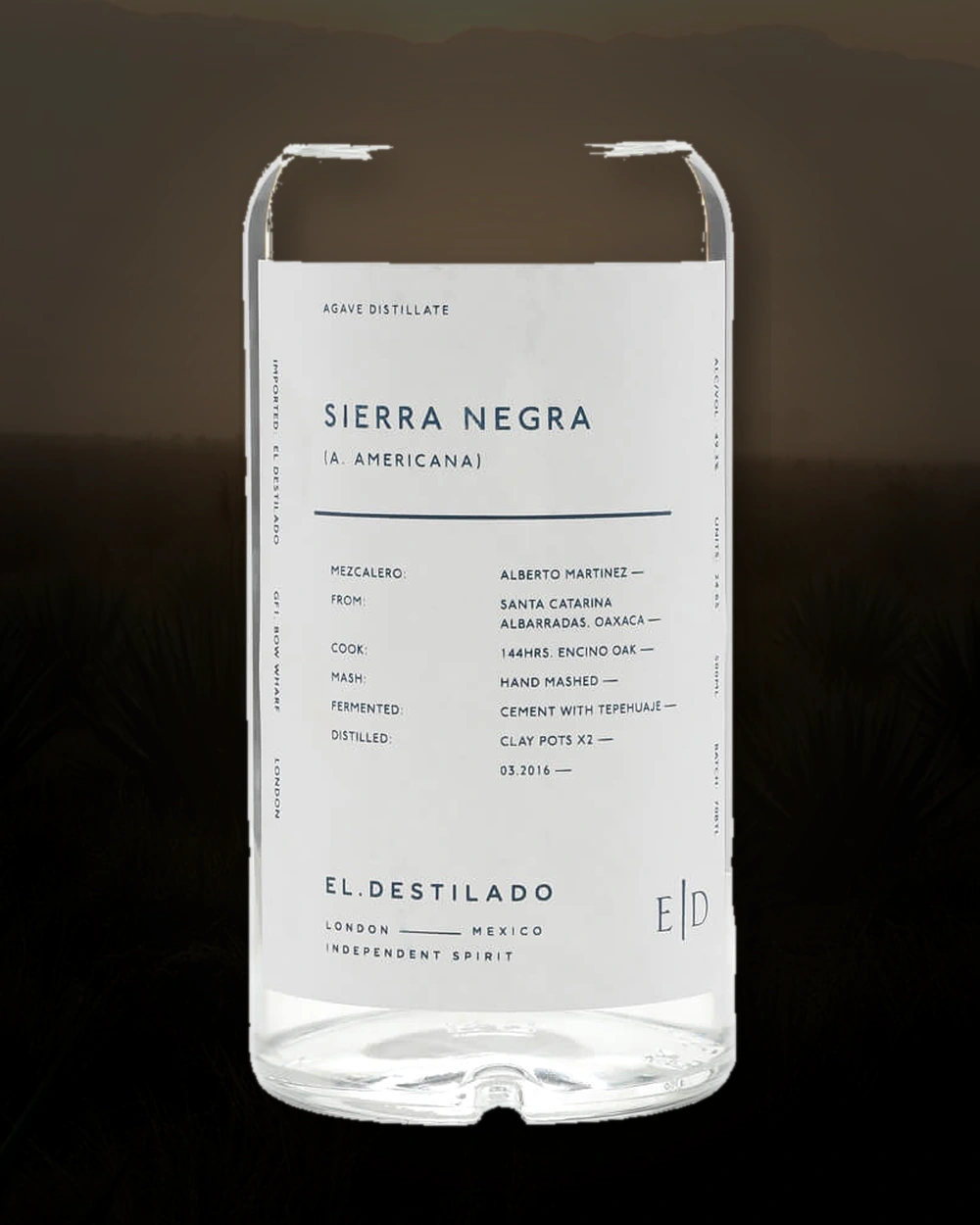 El Destilado Sierra Negra bottle